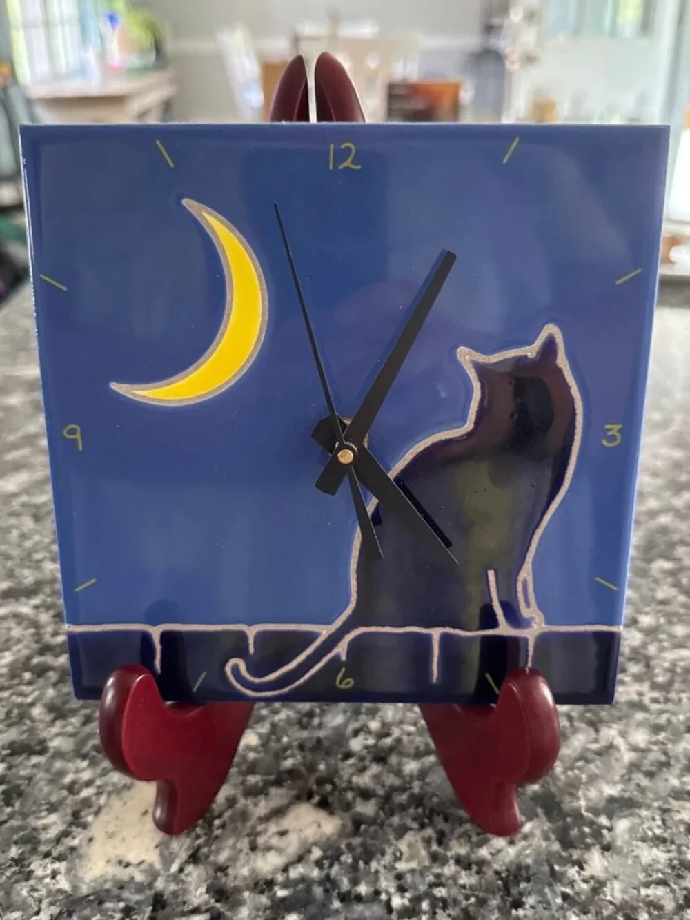 Moon & Cat Wall Clock With Quartex Movement 6